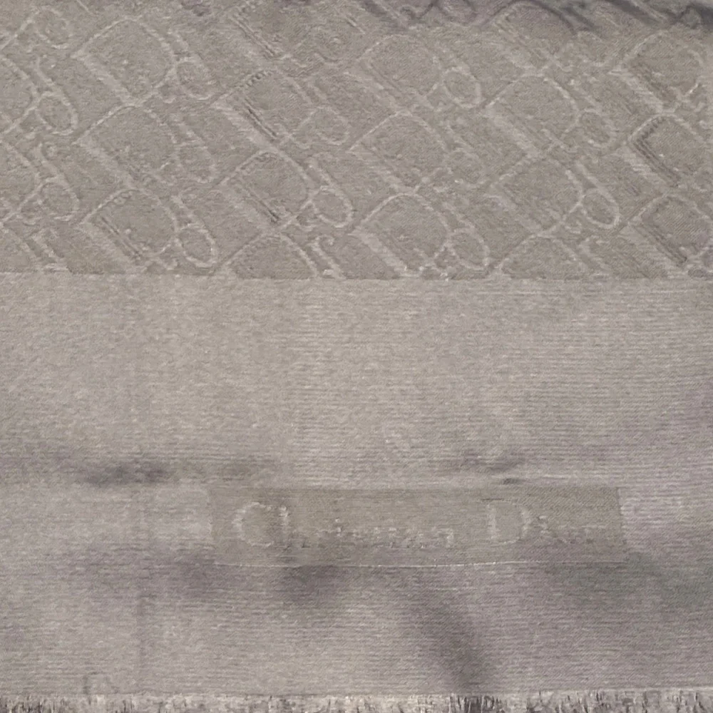 Christian Dior Silk Gray Scarf